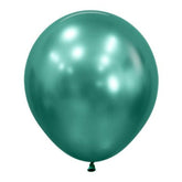 45cm Metallic Aurora Green Balloons